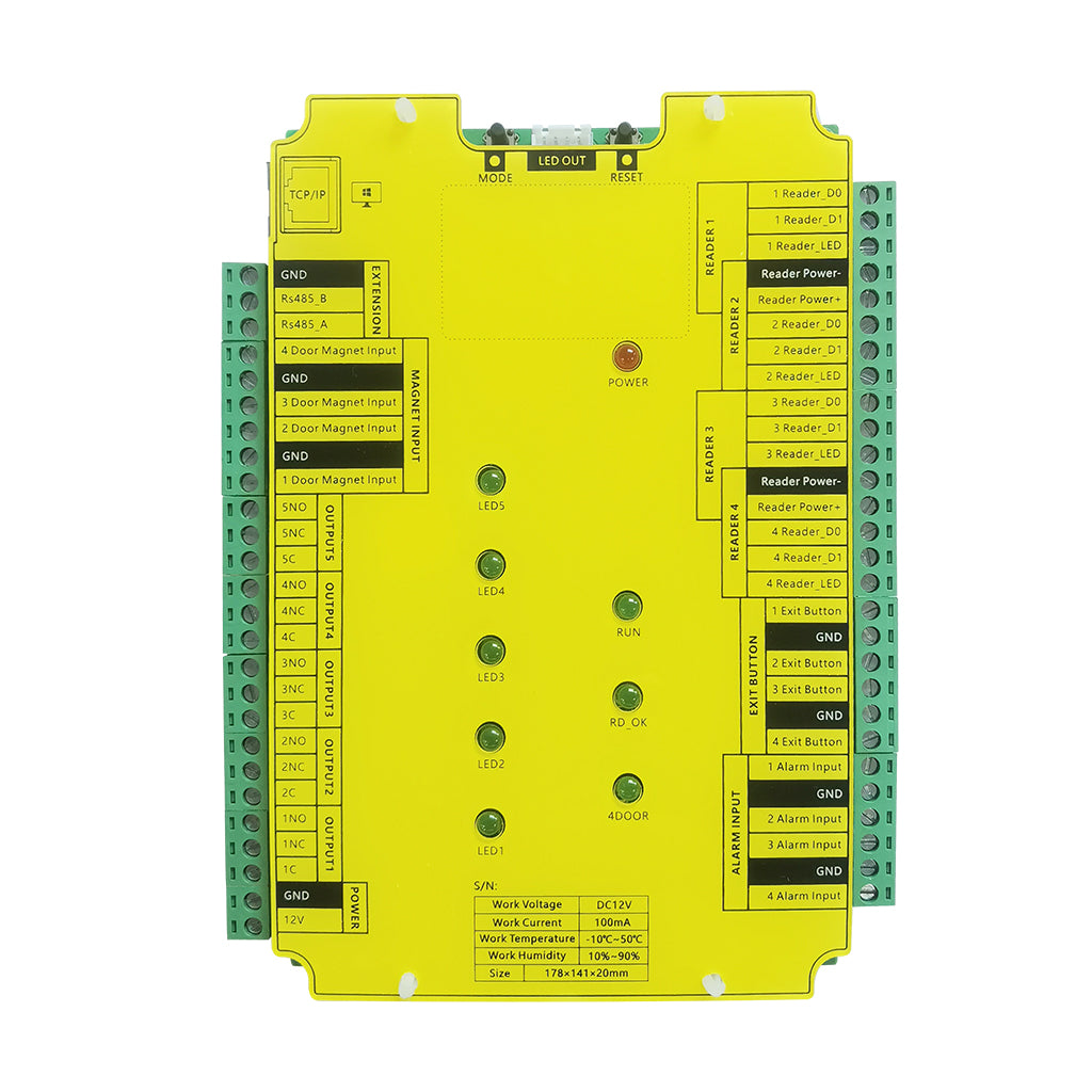 4 Doors OSDP Access Control Panel Kit