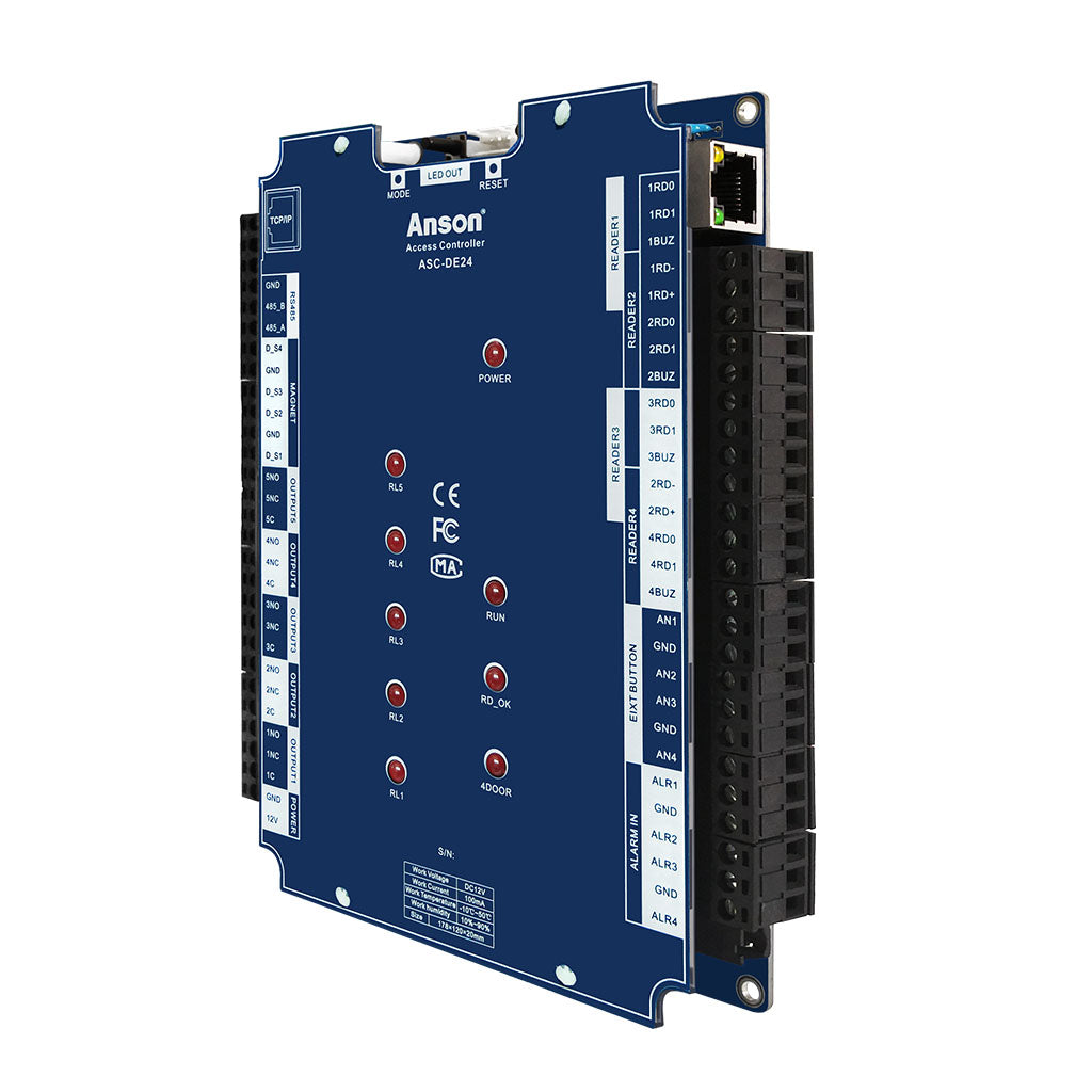 4 Doors Access Control Panel