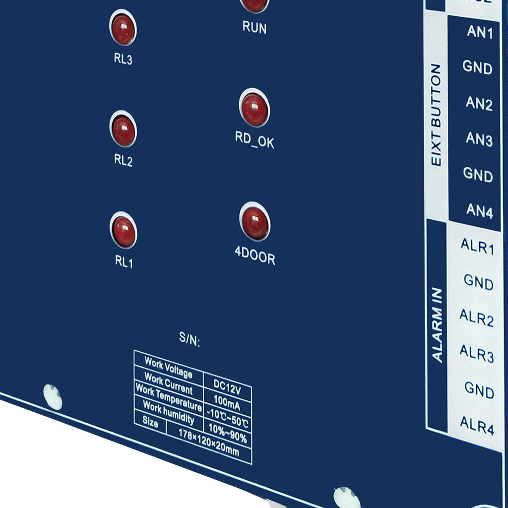 4 Doors Access Control Panel Kit