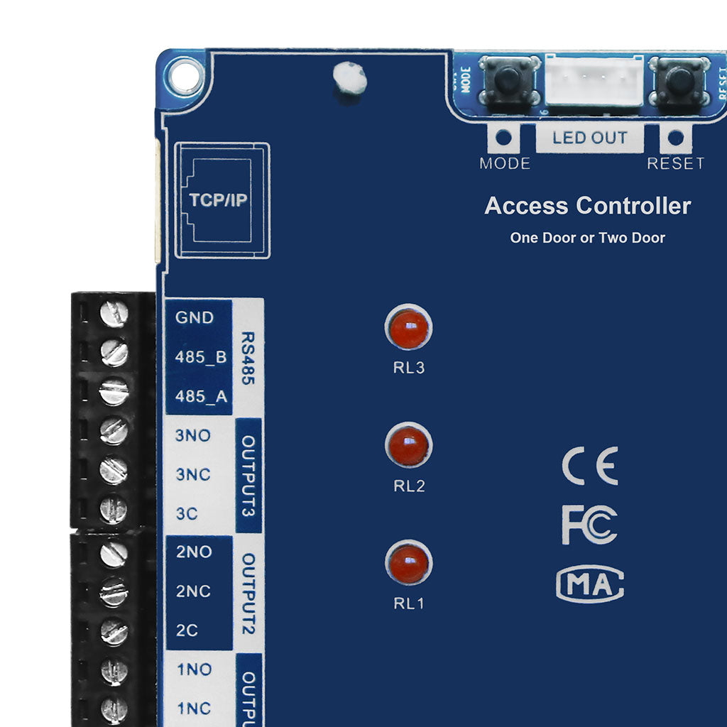 Two Doors Access Control Panel Details